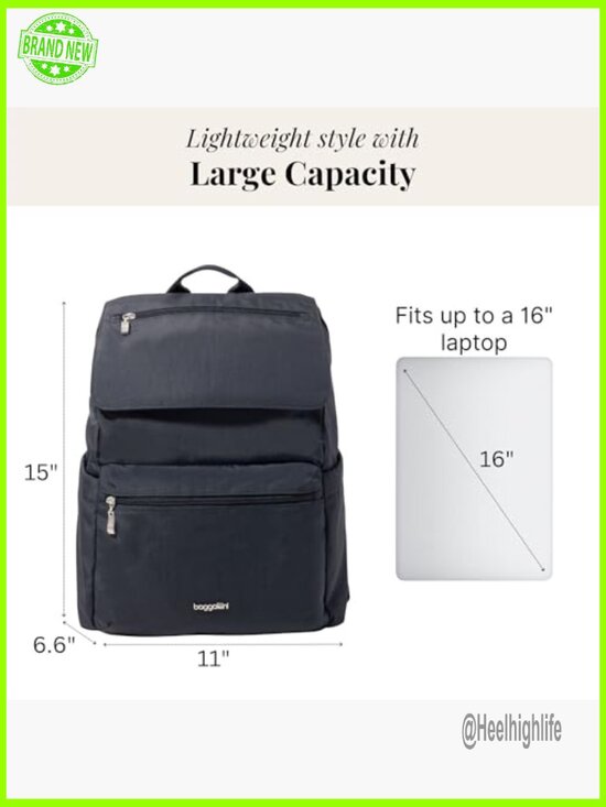 Lightweight Laptop Backpack 15x11 Travel Bag Luggage Sleeve RFID main image 7